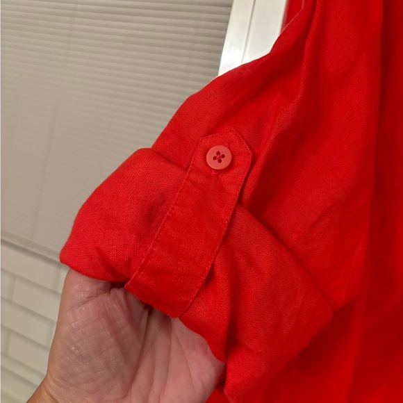 Grace Elements red linen shirt - Picture 5 of 5